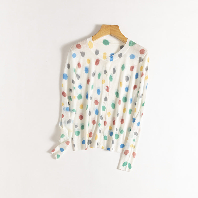 Femme Kunstnerisk Grafisk Pullover Sweater Stilla