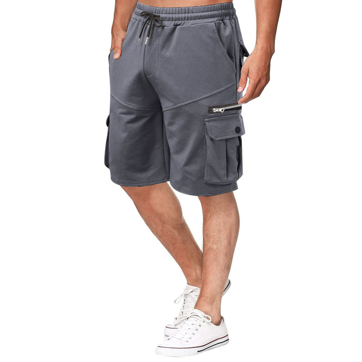 Herrer multifunktionelle Cargo-shorts med lynlås og praktiske lommer Stilla