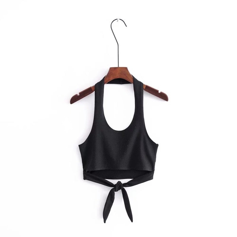 Dame Sport Crop Top med moderne bånd detalje Stilla