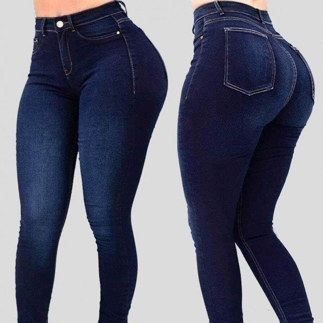 Dame Figurformende Højtaljede Jeans Stilla