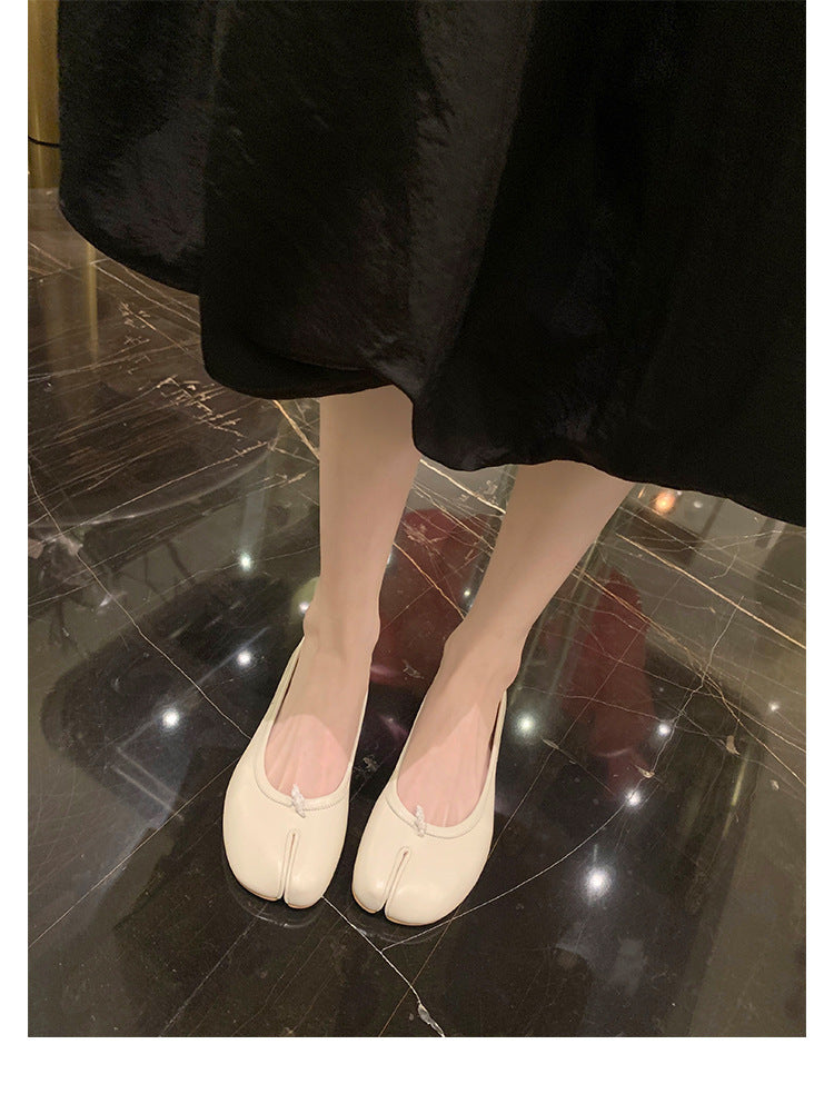 Dame Elegant Ballerina Slip-On Flade Sko Stilla