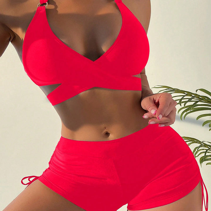 Dame Højkvalitets Sport-Bikini-Sæt med modetrækdesign og justerbare stropper Stilla