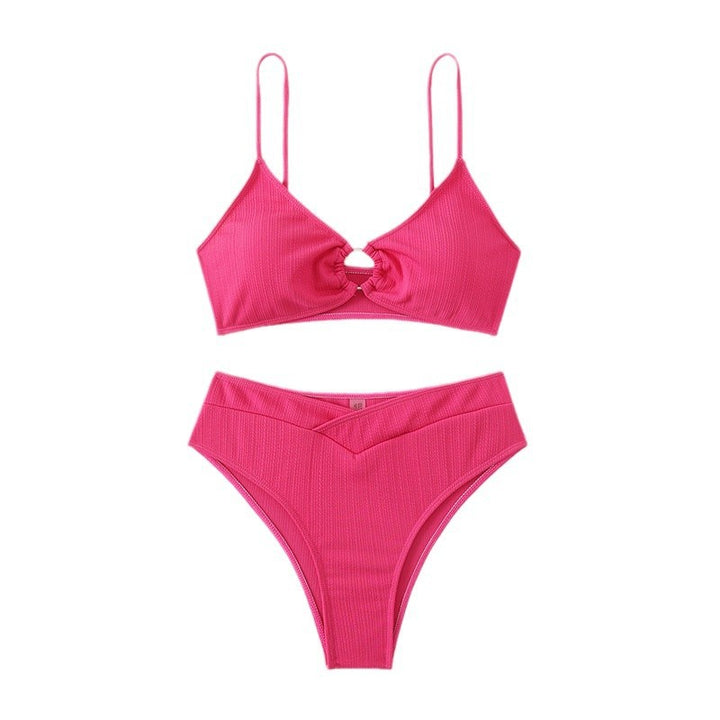 Dame Højtaljede Rib-Bikini-Sæt Stilla
