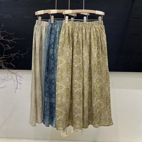 Dame Elegant Midi-Nederdel Stilla