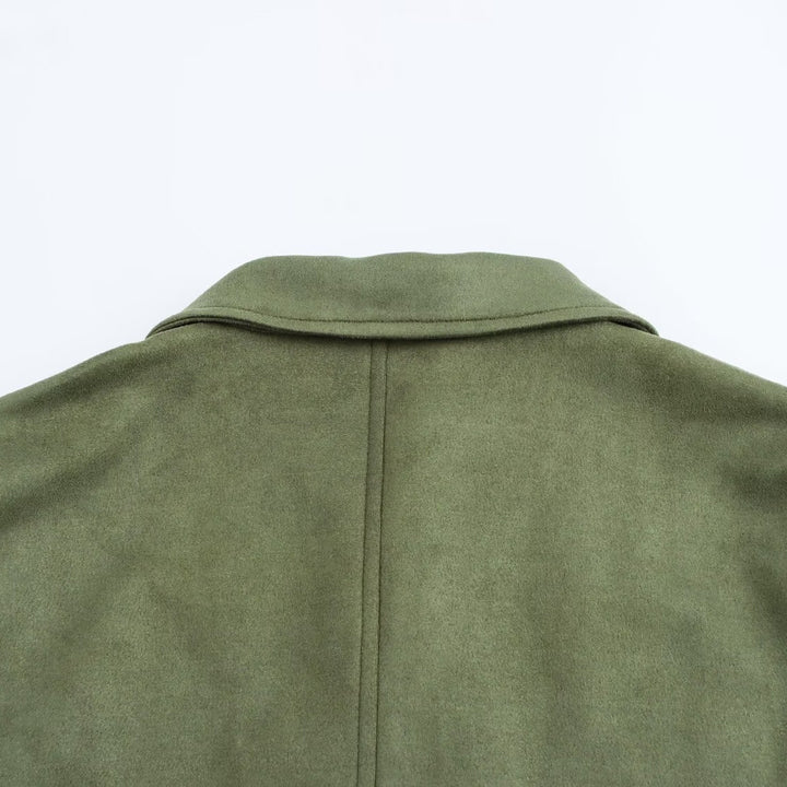Femme Cropped Suede Utility Jakke Stilla