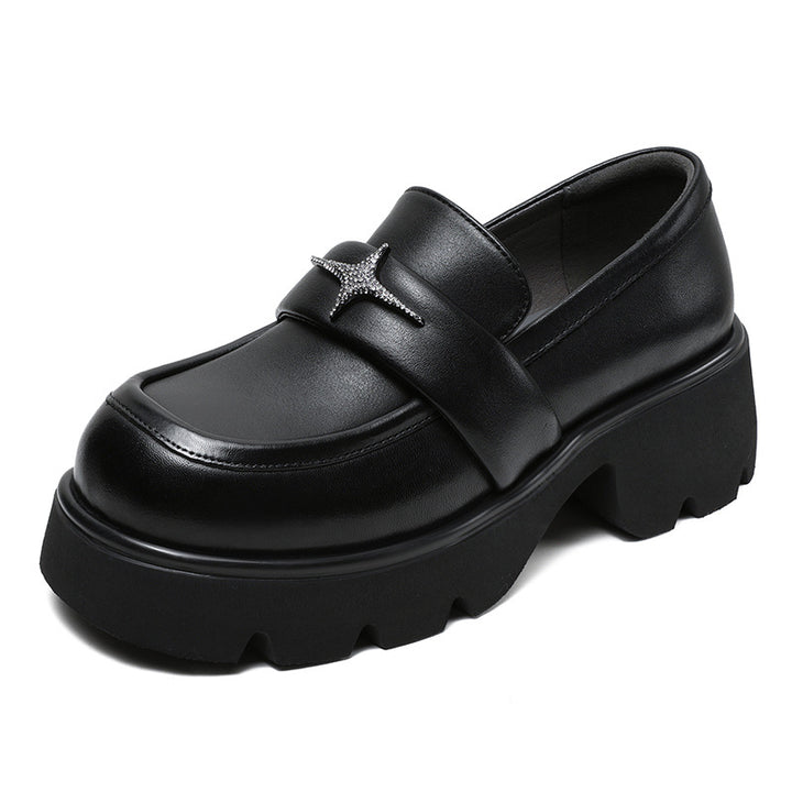 Femme Chunky Platform Sko med dekorativt akcent Stilla