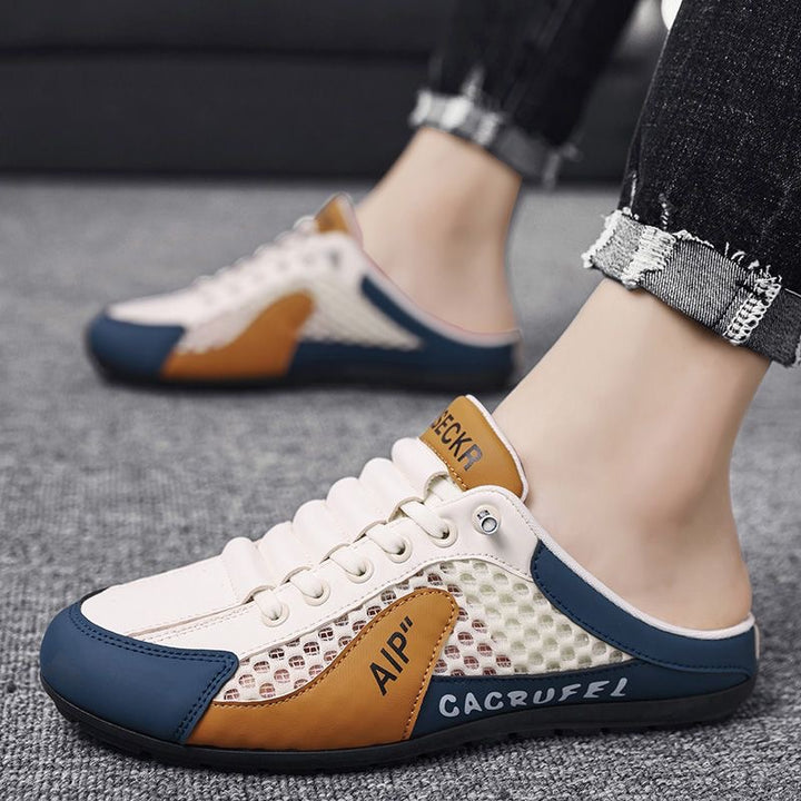Herre Let Slip-On Fritids Sneakers med Åndbart Mesh-Design Stilla