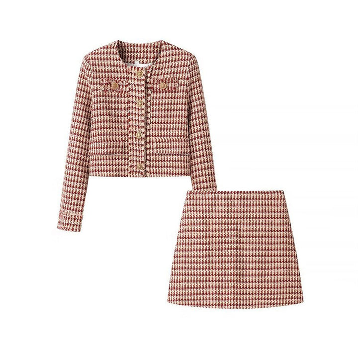 Femme Cropped Struktureret Jakke med Elegante Knapdetaljer Stilla