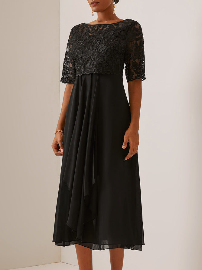 Stilla | Elegant Blonde Midi Kjole