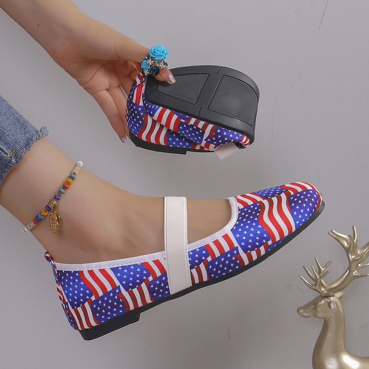 Dame Halloween-motiv Ballerinas med elastisk fodseng Stilla