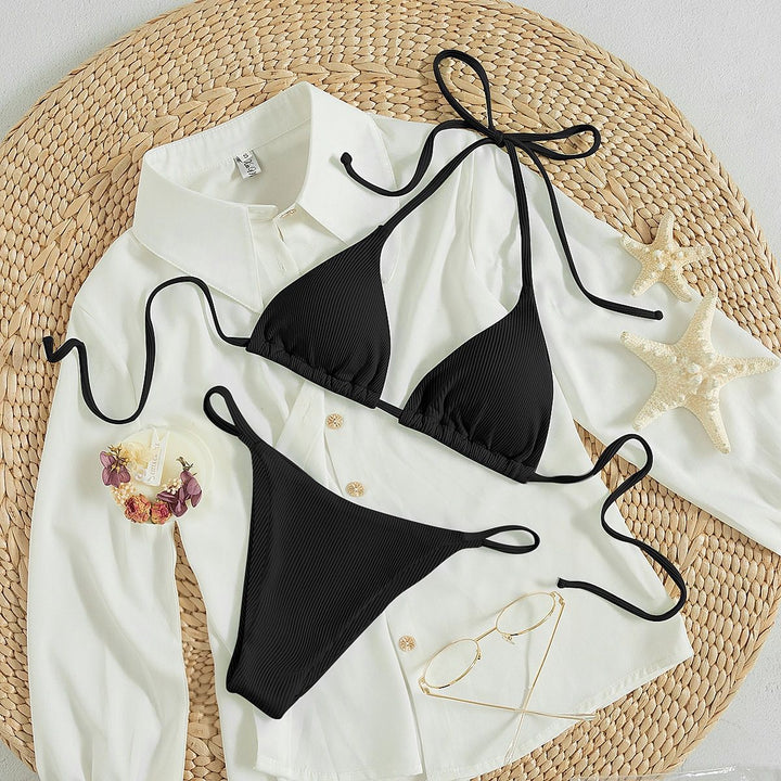 Dame triangulær bikini med smart bindesystem Skovae