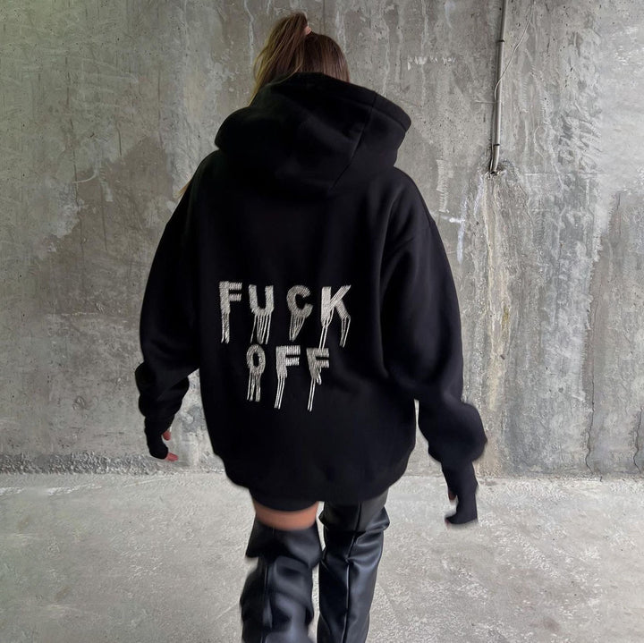 Kvindernes Urban Hoodie med iøjnefaldende statement design Stilla