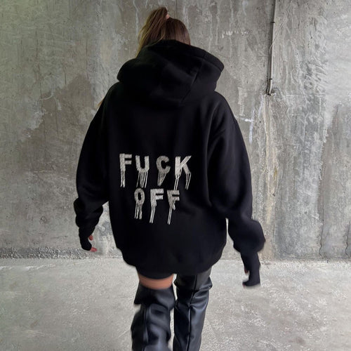 Kvindernes Urban Hoodie med iøjnefaldende statement design Stilla