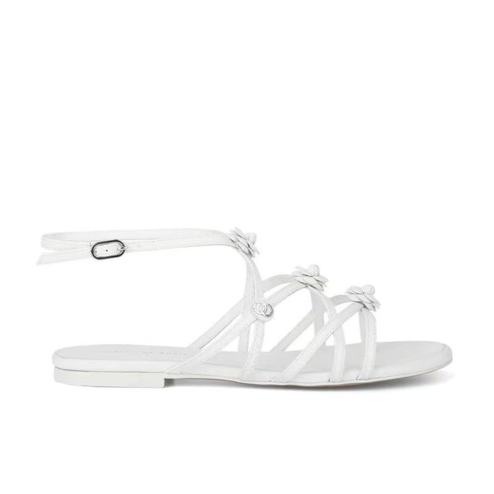 Kvinder Strappy Flade Slide Sandaler med Krydsdesign Stilla