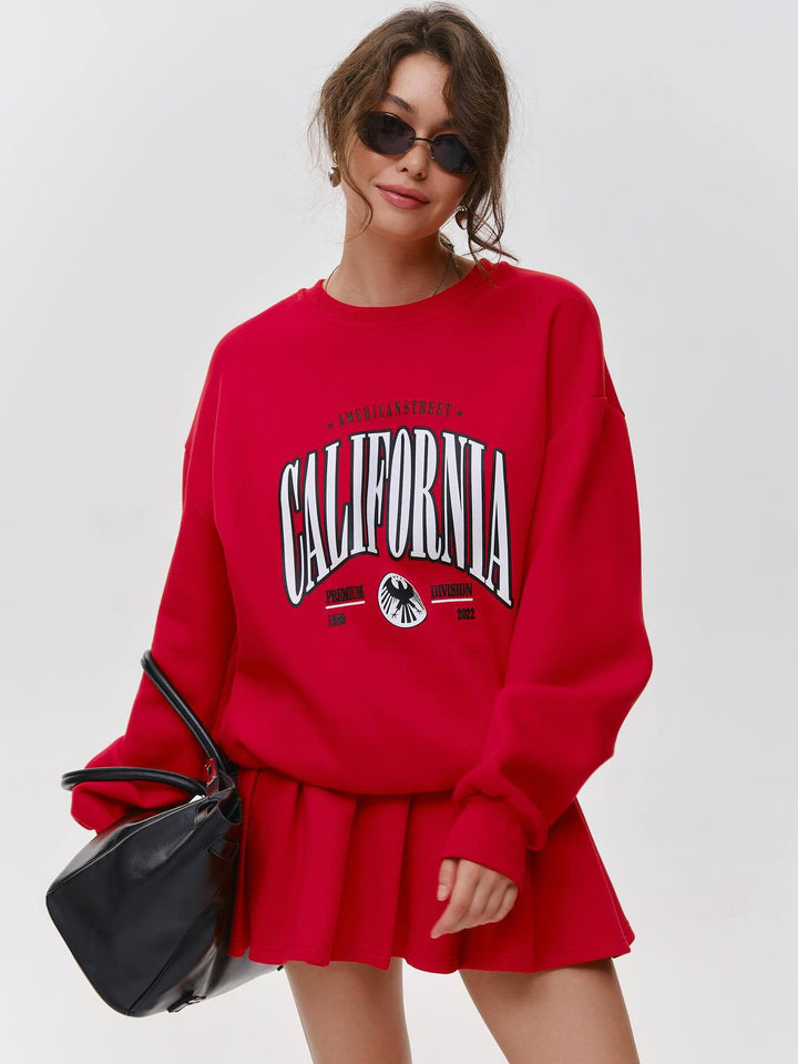 Damer hyggelig sweatshirt nederdel kombination Stilla