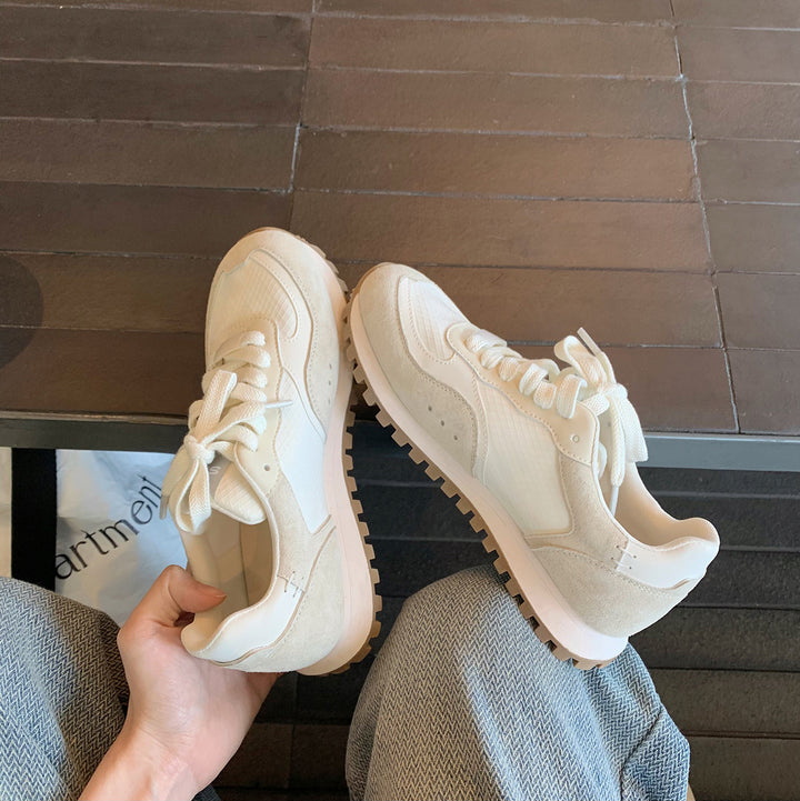 Dame Lettere Sport Sneakers med Struktureret Overdel Stilla