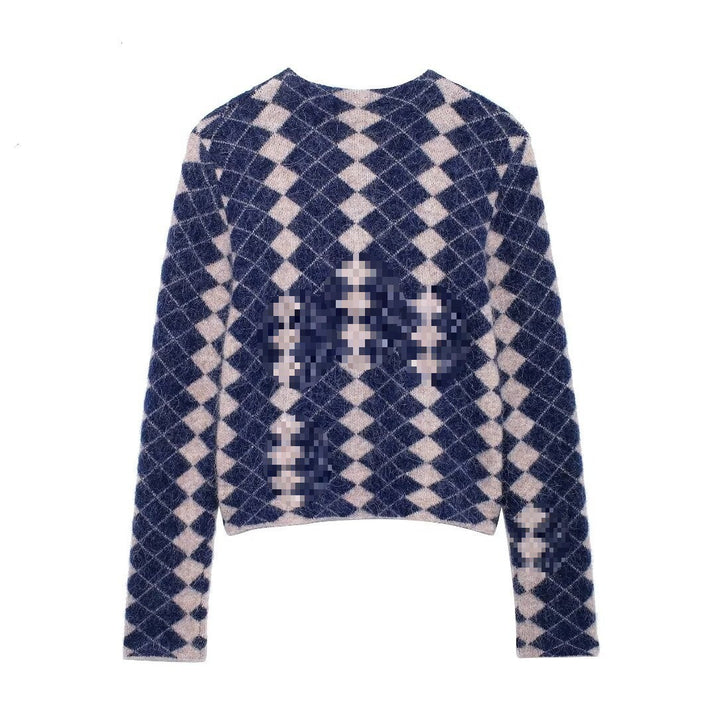 Femme Mønstret Strikcardigan Stilla