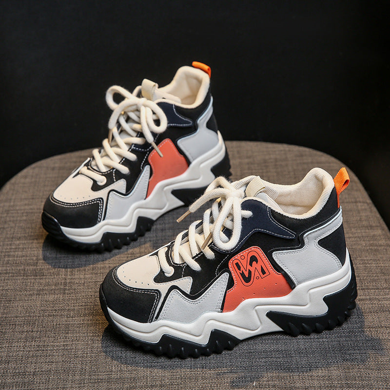 Dame Chunky Sneakers med skridsikker sål og åndbar mesh-konstruktion Stilla