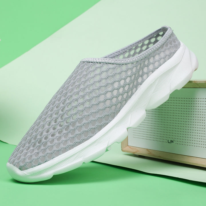 Herren Åndbare Slip-On Sneakers med Tilpasningsdygtigt Mesh-Design Stilla