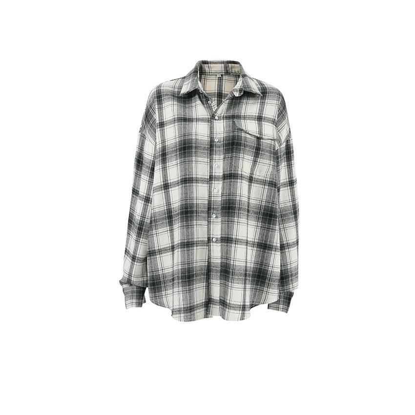 Dame Oversized Ternbluse i afslappet snit med flydende stof Stilla