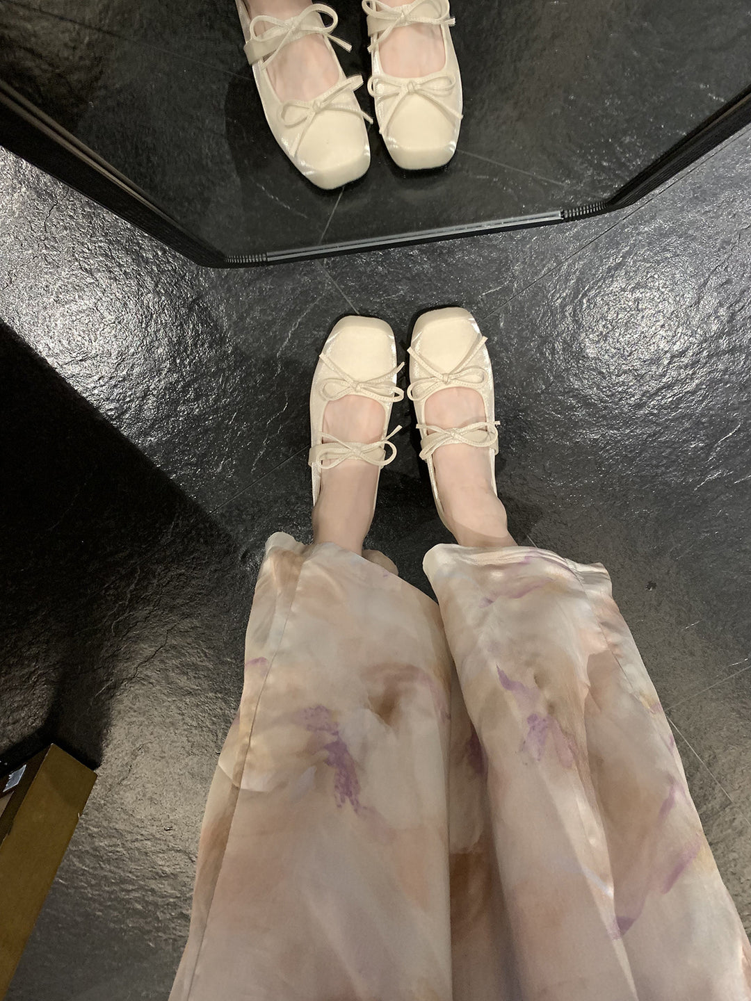 Dame Elegante Ballerinas til at glide i med satinbånd-detalje Stilla