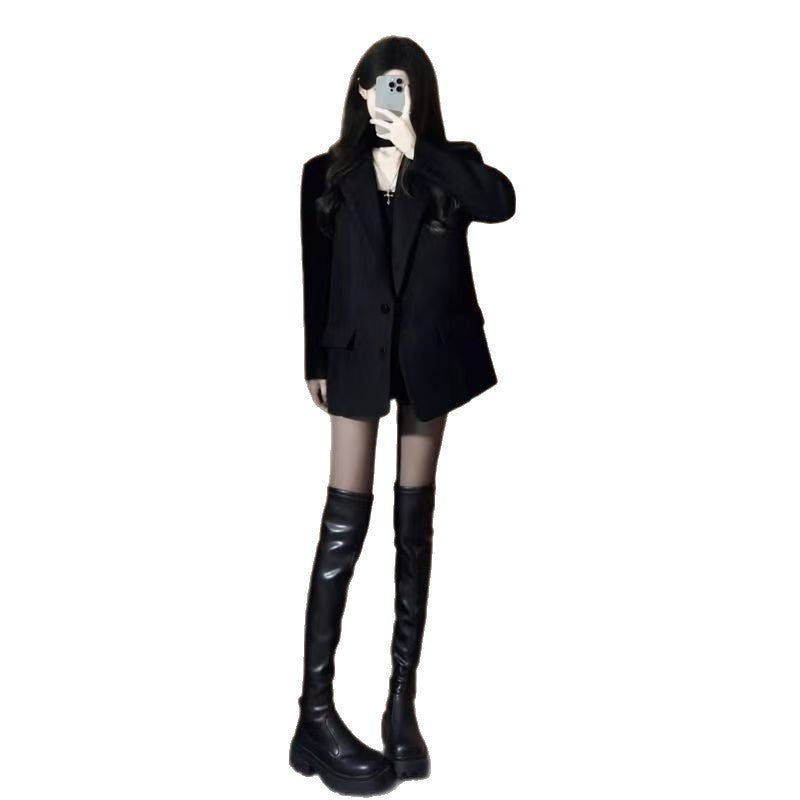 Kvinders Oversized Blazer med Lommer Stilla