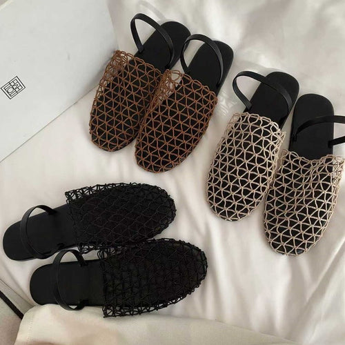Dame sandaler med moderne netdesign Stilla