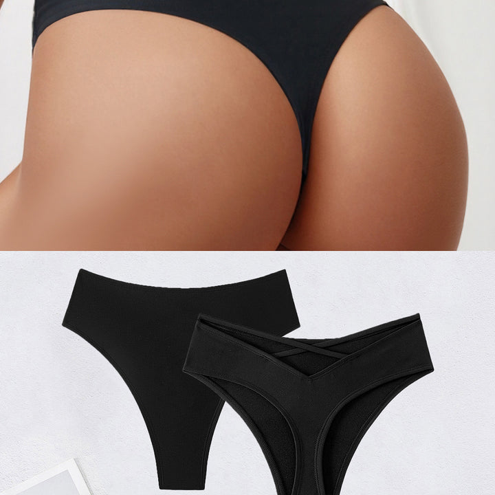 Dame Bikini-trusser med justerbare X-stropper og elegant design Skovae