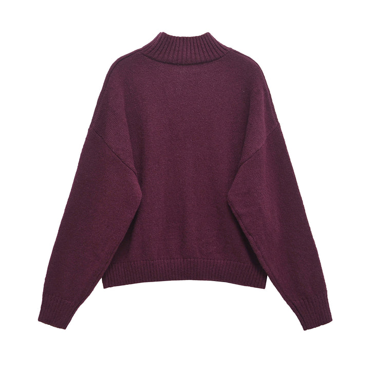 Femme Cozy Højkrave Strikpullover Stilla