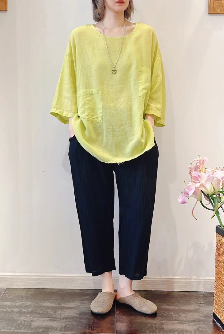 Dame Oversized Lommer Tunika Top Stilla