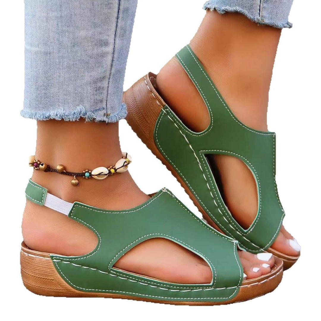 Dame komfortable sandaler med åben tå og skridsikker sål Stilla