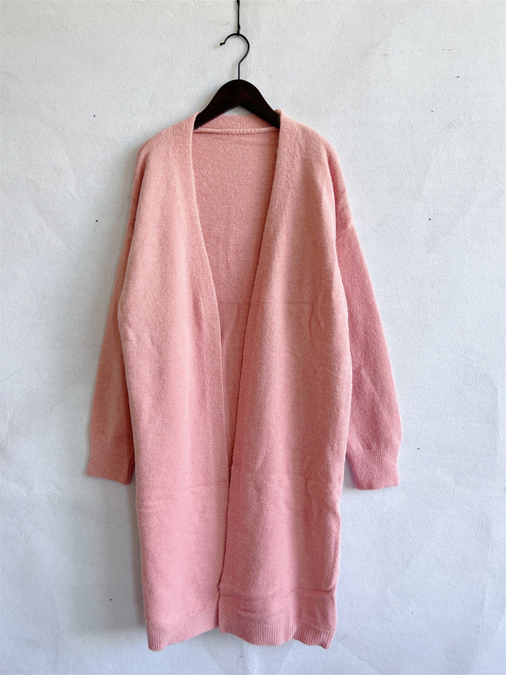 Kvindernes lange strikkede cardigan Stilla