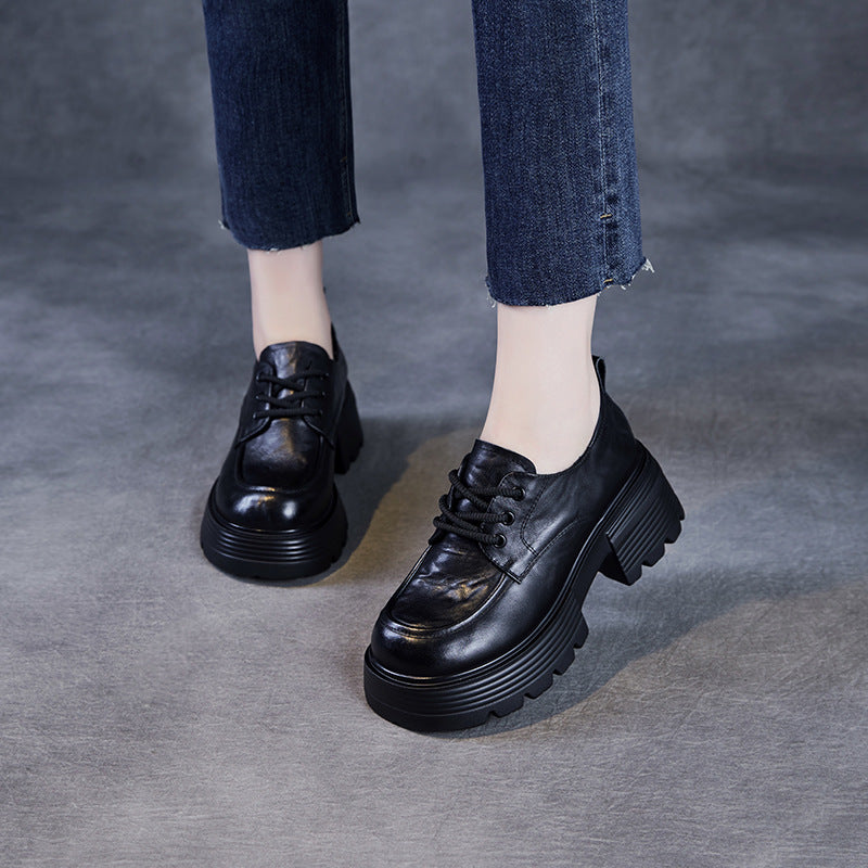 Dame Chunky Snørre-Platform-Sneakers Stilla