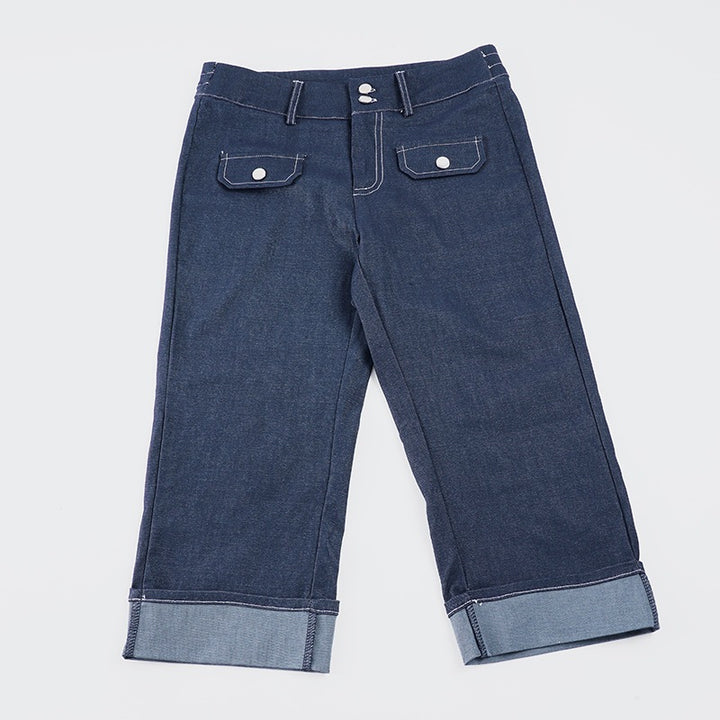 Dame bomulds-culotte bukser med praktiske lommer og moderigtigt design Skovae