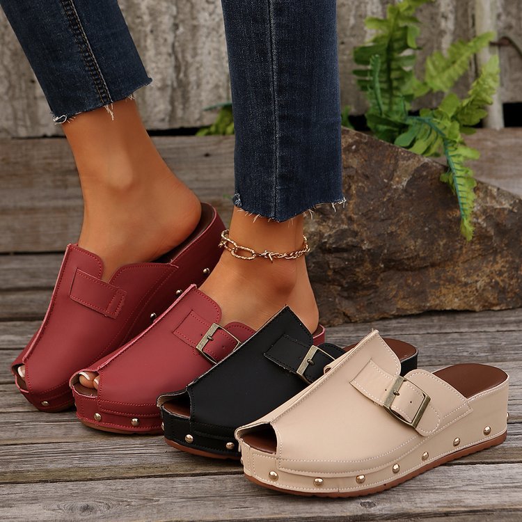 Dame mode Slip-On sko med elegante dekorationer Stilla