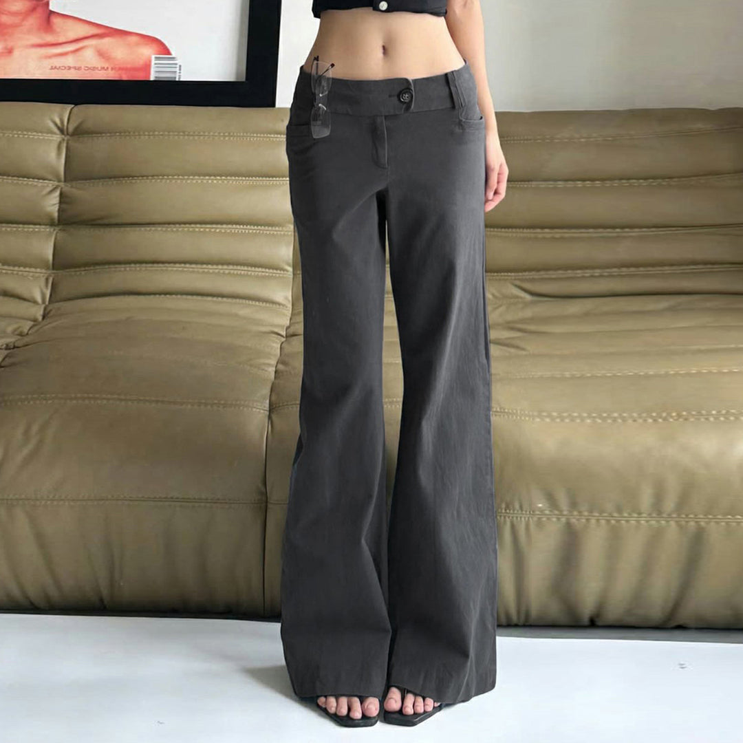 Damer Bred High-Waist-Bukser Skovae