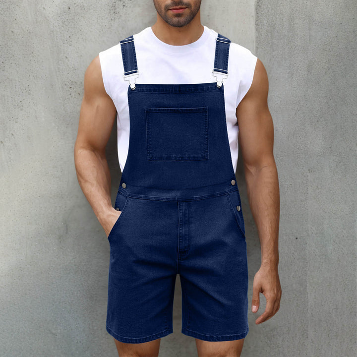 Herrer Casual Denim Overalls Stilla