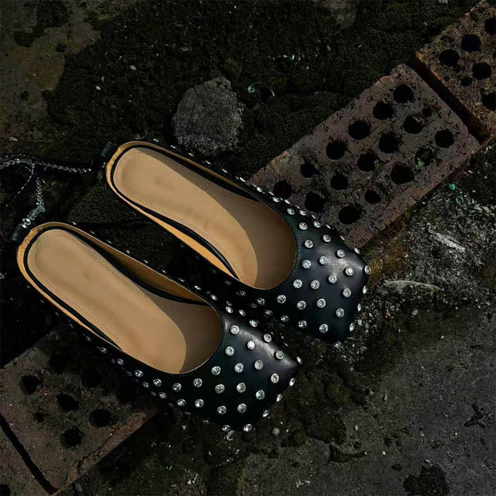 Femme Dekoreret Flade Mules Stilla