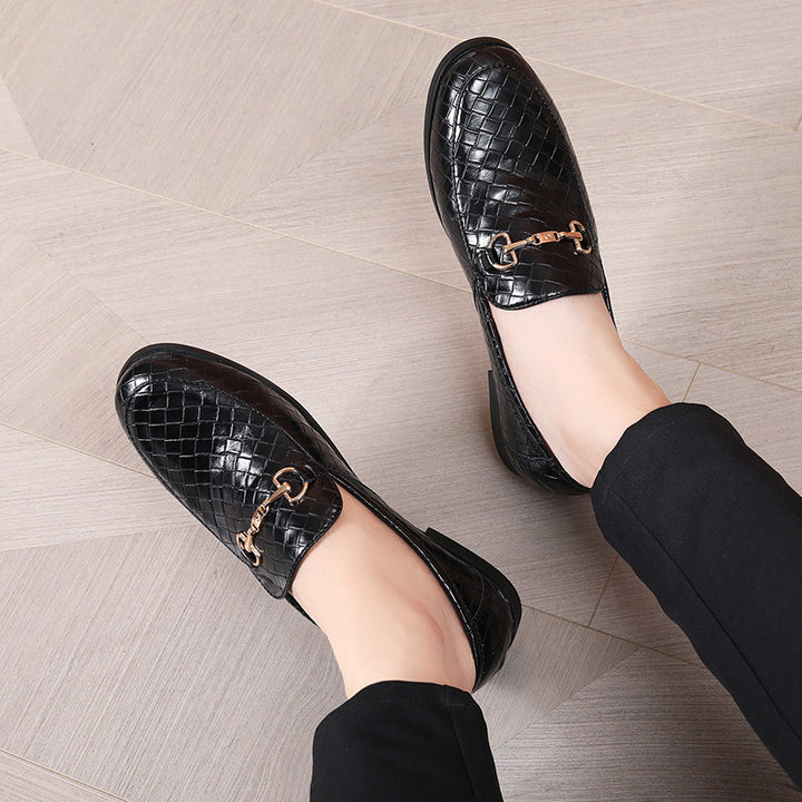 Mændemode-Forward quiltede loafers Stilla