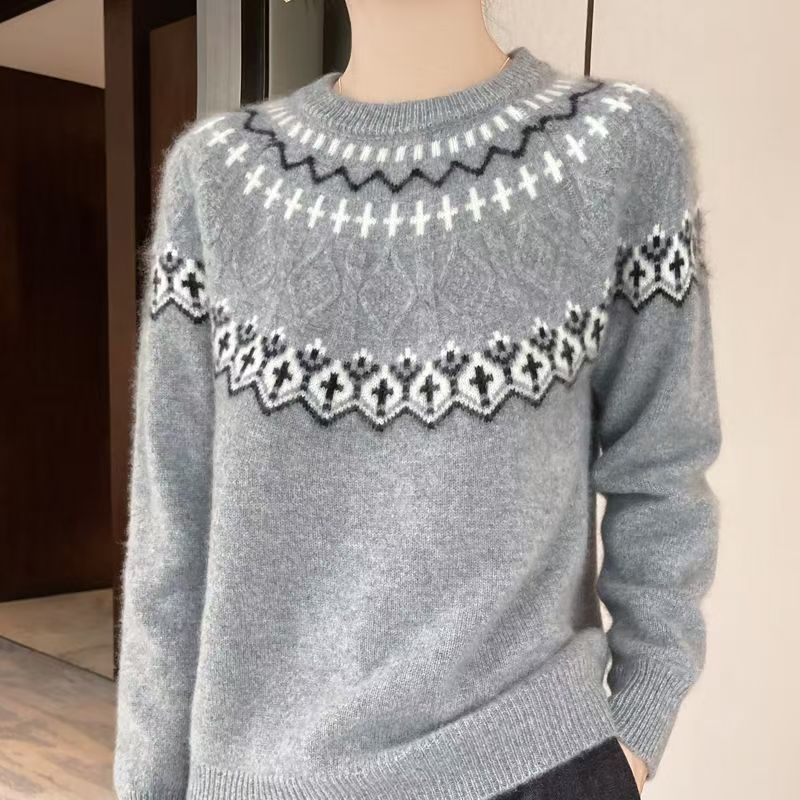 Kvinders hyggelige strikket sweater Stilla
