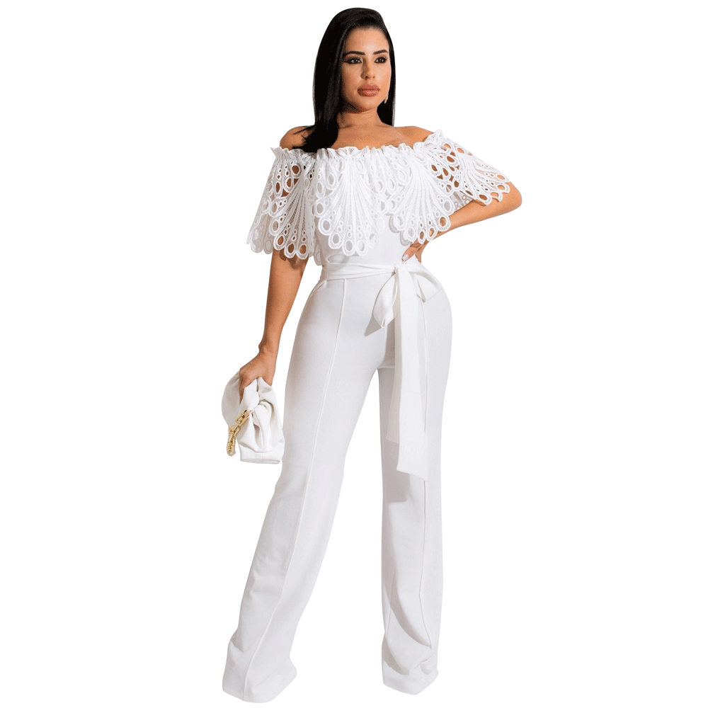 Dame Elegant Jumpsuit med aftageligt spidssnit Stilla