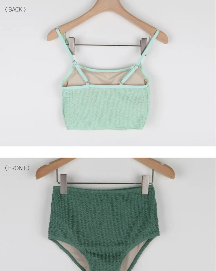 Kvinde Tekstureret Cropped Top med justerbare stropper Stilla