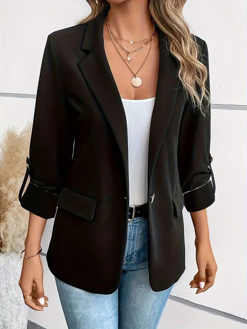 Dame elegant blazer med moderne snit og praktiske lommer Stilla