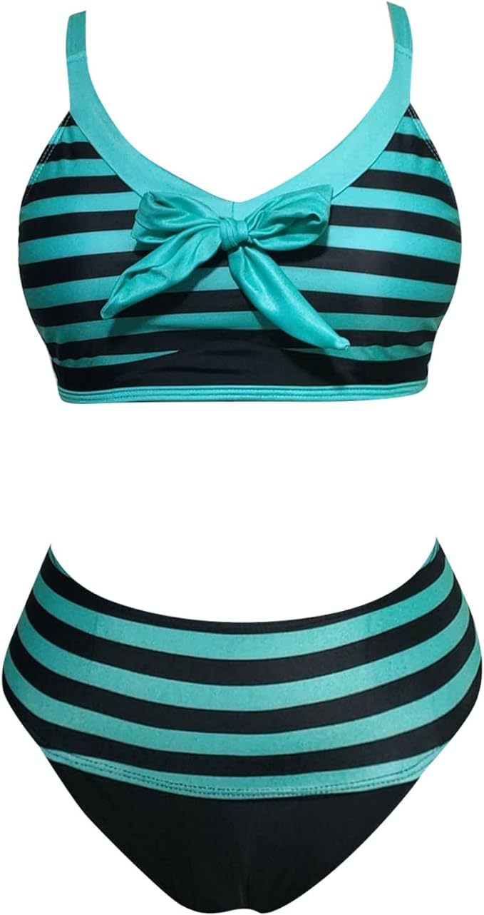 Dame Bikini-sæt med elastiske stropper og moderigtigt knudedetail Stilla
