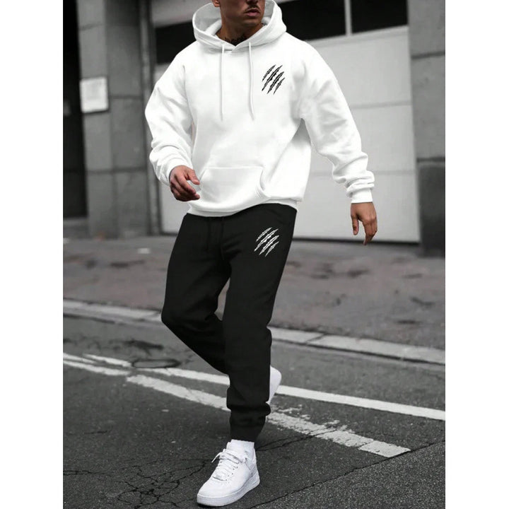 Herre tracksuit med moderne grafisk design og praktiske lommer Skovae