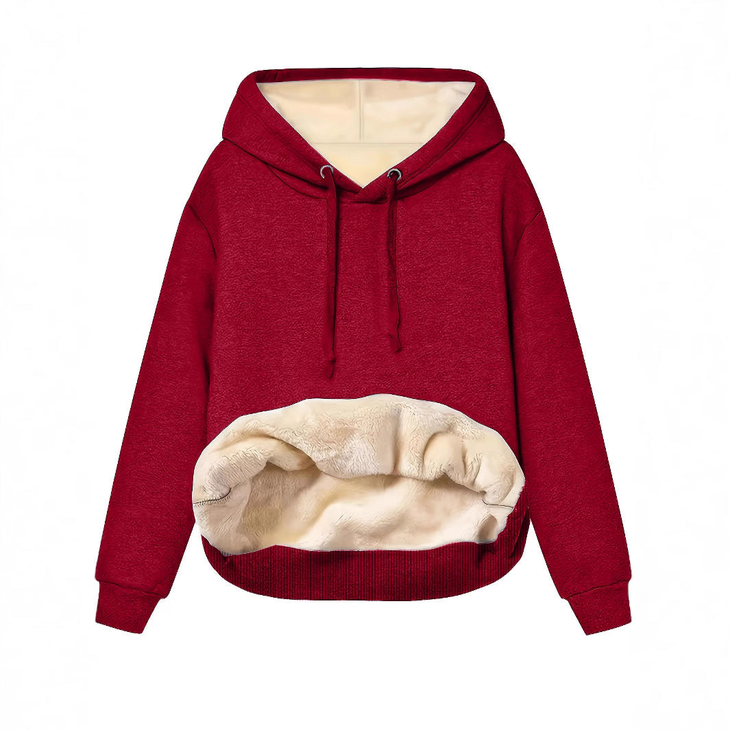 Dame hoodie med blødt indre for og behagelig pasform Stilla