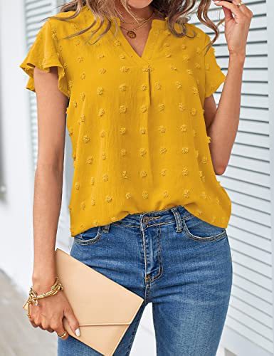 Damebluse med flæser Stilla
