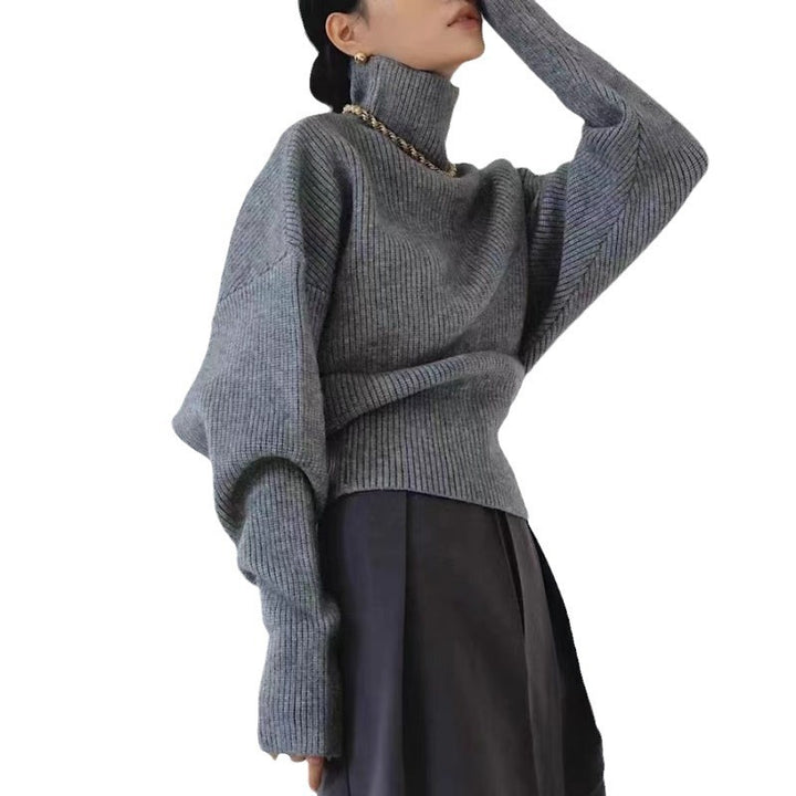 Femme Rullekrave Ribstrikket sweater Stilla