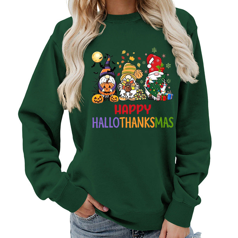 Kvindernes sweatshirt med muntert feriedesign Stilla