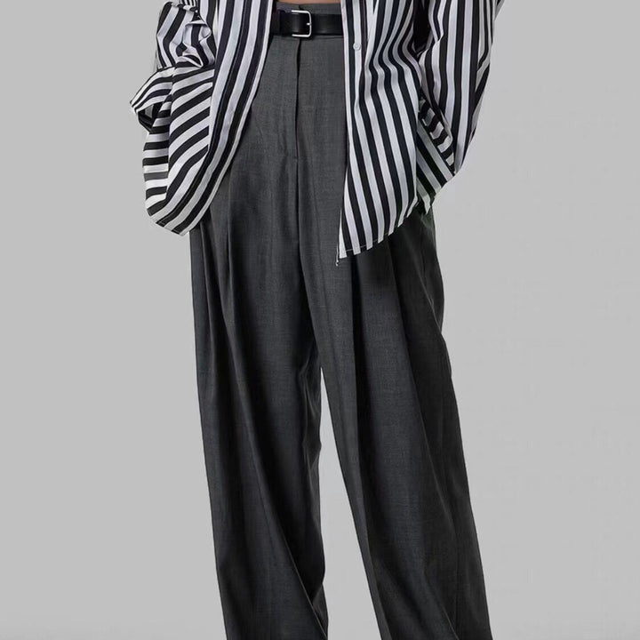 Dame elegant High-Waist plisserede bukser lavet af kvalitetsmateriale med behagelig pasform Stilla